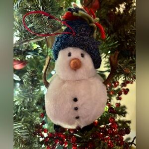 Boyd’s Bears Blue Hat Snowman Ornament
